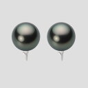 【ポイント10倍】 ブラック パール イヤリング 11mm 黒蝶 真珠 イヤリング K18WG ホワイトゴールド 18金 レディース NB00011R11PC0635WM ムーンレーベル Moon Label(4)