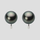 ブラック パール イヤリング 11mm 黒蝶 真珠 イヤリング K14WG ホワイトゴールド レディース NB00011R11PC0Y04W0 ムーンレーベル ...