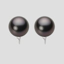 ブラック パール イヤリング 11mm 黒蝶 真珠 イヤリング K18WG ホワイトゴールド 18金 レディース NB00011R12BK0635WM ムーンレーベル Moon Label(4)