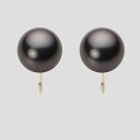 ブラック パール イヤリング 11mm 黒蝶 真珠 イヤリング K18 イエローゴールド 18金 レディース NB00011R12BK0Y06Y0 ムーンレーベ...