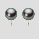 ブラック パール イヤリング 11mm 黒蝶 真珠 イヤリング K18 イエローゴールド 18金 レディース NB00011R12DG0Y06Y0 ムーンレーベ...