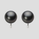 ブラック パール イヤリング 11mm 黒蝶 真珠 イヤリング K14WG ホワイトゴールド レディース NB00011R13BK0Y04W0 ムーンレーベル ...