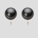 ブラック パール イヤリング 11mm 黒蝶 真珠 イヤリング K18 イエローゴールド 18金 レディース NB00011R13BK0Y06Y0 ムーンレーベ...
