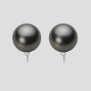 ブラック パール イヤリング 11mm 黒蝶 真珠 イヤリング K18WG ホワイトゴールド 18金 レディース NB00011R13PC0635WM ムーンレ...