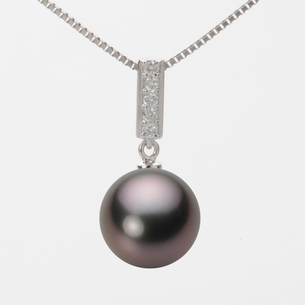 ブラック パール ペンダント トップ 11mm 黒蝶 真珠 ペンダント トップ K18WG ホワイトゴールド 18金 レディース NB00011R13RB0314W0-T ムーンレーベル Moon Label