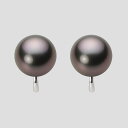 ブラック パール イヤリング 11mm 黒蝶 真珠 イヤリング K14WG ホワイトゴールド レディース NB00011R13RB0Y04W0 ムーンレーベル ...