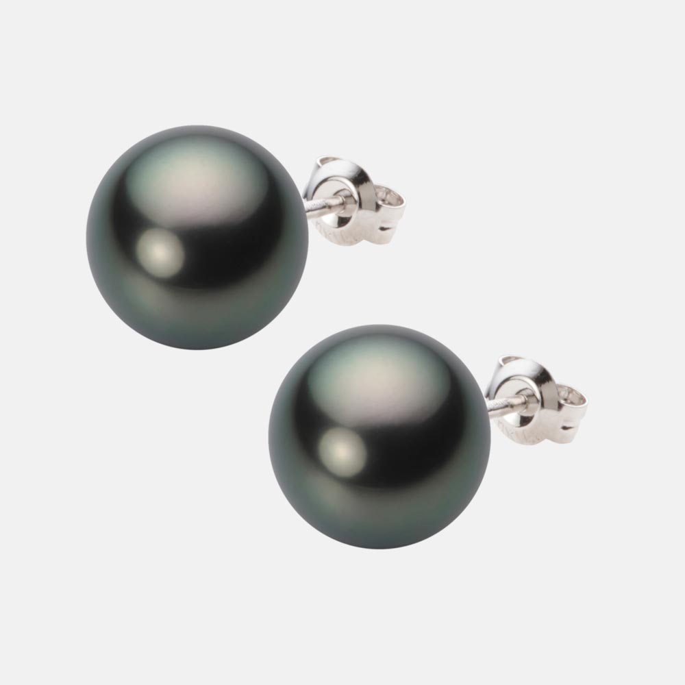 ブラック パール ピアス 11mm 黒蝶 真珠 ピアス PT900 プラチナ レディース NB00011R21PC0PA08P ムーンレーベル Moon Label