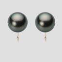 ブラック パール イヤリング 11mm 黒蝶 真珠 イヤリング K18 イエローゴールド 18金 レディース NB00011R21PC0Y06Y0 ムーンレーベ...