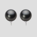ブラック パール イヤリング 11mm 黒蝶 真珠 イヤリング K18WG ホワイトゴールド 18金 レディース NB00011R23BK0635WM ムーンレ...
