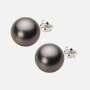 ブラック パール ピアス 11mm 黒蝶 真珠 ピアス K14WG ホワイトゴールド レディース NB00011R23RB0PA01W ムーンレーベル Moon Label(4)
