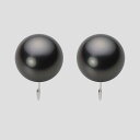 ブラック パール イヤリング 12mm 黒蝶 真珠 イヤリング K14WG ホワイトゴールド レディース NB00012R11BK0Y03W0 ムーンレーベル ...