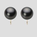 ブラック パール イヤリング 12mm 黒蝶 真珠 イヤリング K18 イエローゴールド 18金 レディース NB00012R11BK0Y06Y0 ムーンレーベ...