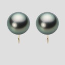 ブラック パール イヤリング 12mm 黒蝶 真珠 イヤリング K18 イエローゴールド 18金 レディース NB00012R11DG0Y06Y0 ムーンレーベ...
