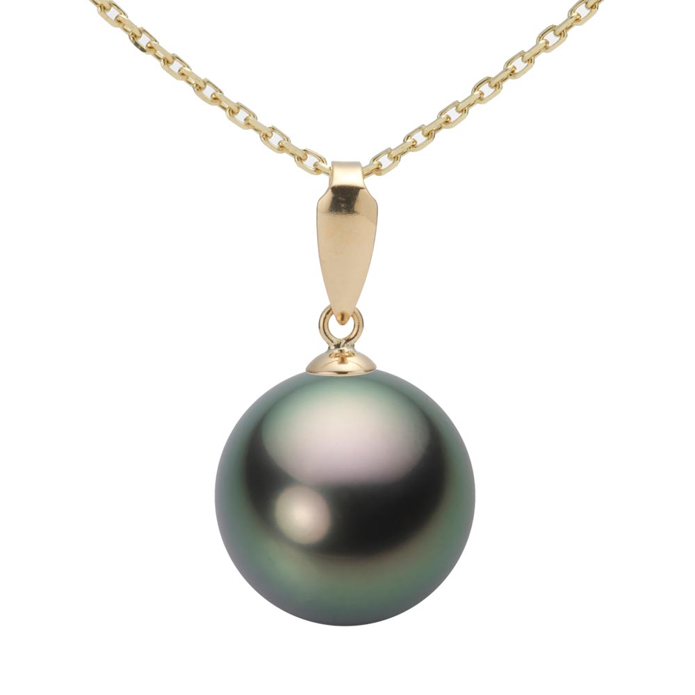 ブラック パール ペンダント トップ 12mm 黒蝶 真珠 ペンダント トップ K18 イエローゴールド 18金 レディース NB00012R11PC0KB5LY-T ムーンレーベル Moon Label
