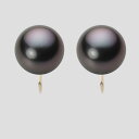 ブラック パール イヤリング 12mm 黒蝶 真珠 イヤリング K18 イエローゴールド 18金 レディース NB00012R12BK0Y06Y0 ムーンレーベ...