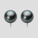 ブラック パール イヤリング 12mm 黒蝶 真珠 イヤリング K14WG ホワイトゴールド レディース NB00012R12DG0Y04W0 ムーンレーベル ...