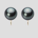 ブラック パール イヤリング 12mm 黒蝶 真珠 イヤリング K18 イエローゴールド 18金 レディース NB00012R12DG0Y06Y0 ムーンレーベ...