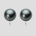 ブラック パール イヤリング 12mm 黒蝶 真珠 イヤリング PT900 プラチナ レディース NB00012R12DG0Y09P0 ムーンレーベル Moon...