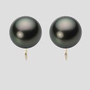 ブラック パール イヤリング 12mm 黒蝶 真珠 イヤリング K18 イエローゴールド 18金 レディース NB00012R12PC0Y06Y0 ムーンレーベ...