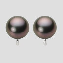 ブラック パール イヤリング 12mm 黒蝶 真珠 イヤリング K14WG ホワイトゴールド レディース NB00012R12RB0Y04W0 ムーンレーベル ...