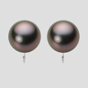 ブラック パール イヤリング 12mm 黒蝶 真珠 イヤリング PT900 プラチナ レディース NB00012R12RB0Y09P0 ムーンレーベル Moon...