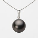 ブラック パール ネックレス 一粒 12mm 黒蝶 真珠 ペンダント K18WG ホワイトゴールド 18金 レディース NB00012R13BK01500W ムーンレーベル Moon Label(4)