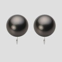ブラック パール イヤリング 12mm 黒蝶 真珠 イヤリング K14WG ホワイトゴールド レディース NB00012R13BK0Y03W0 ムーンレーベル ...