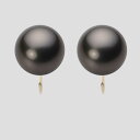 ブラック パール イヤリング 12mm 黒蝶 真珠 イヤリング K18 イエローゴールド 18金 レディース NB00012R13BK0Y06Y0 ムーンレーベ...