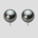 ブラック パール イヤリング 12mm 黒蝶 真珠 イヤリング K18WG ホワイトゴールド 18金 レディース NB00012R13DG0635WL ムーンレーベル Moon Label(4)
