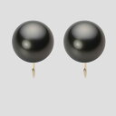 ブラック パール イヤリング 12mm 黒蝶 真珠 イヤリング K18 イエローゴールド 18金 レディース NB00012R13PC0Y06Y0 ムーンレーベ...