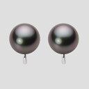 ブラック パール イヤリング 12mm 黒蝶 真珠 イヤリング K14WG ホワイトゴールド レディース NB00012R13RB0Y04W0 ムーンレーベル ...