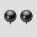 ブラック パール イヤリング 12mm 黒蝶 真珠 イヤリング K14WG ホワイトゴールド レディース NB00012R21BK0Y04W0 ムーンレーベル ...