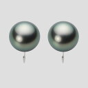 ブラック パール イヤリング 12mm 黒蝶 真珠 イヤリング PT900 プラチナ レディース NB00012R21DG0Y09P0 ムーンレーベル Moon...