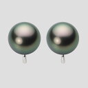 ブラック パール イヤリング 12mm 黒蝶 真珠 イヤリング K14WG ホワイトゴールド レディース NB00012R21PC0Y04W0 ムーンレーベル ...