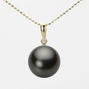 ブラック パール ネックレス 一粒 12mm 黒蝶 真珠 ペンダント K18 イエローゴールド 18金 レディース NB00012R23PC01500Y ムーンレーベル Moon Label(4)
