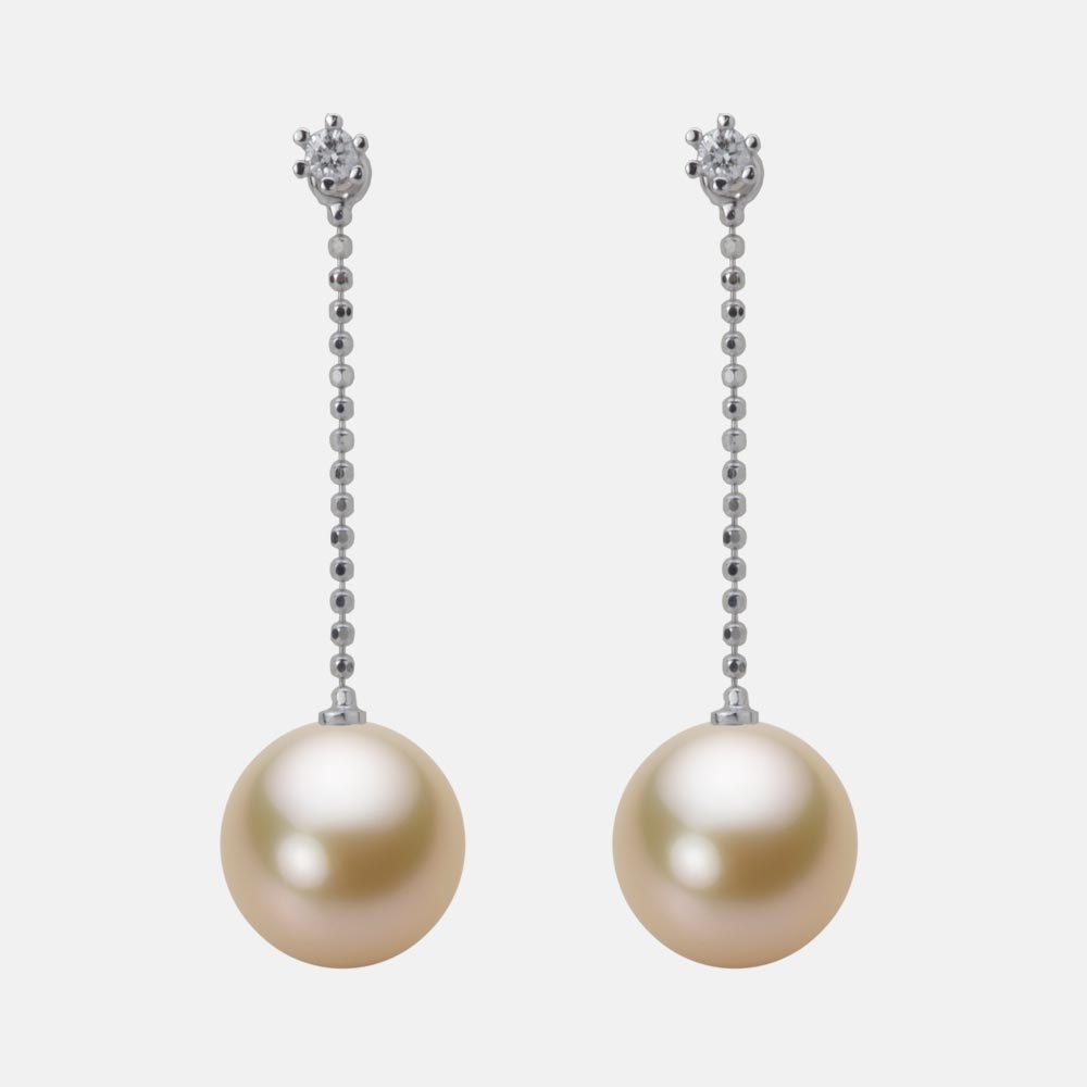 南洋真珠 パール ピアス 9mm 白蝶 真珠 ピアス K18WG ホワイトゴールド 18金 レディース NW00009R13LG0808W0 ムーンレーベル Moon Label(4)