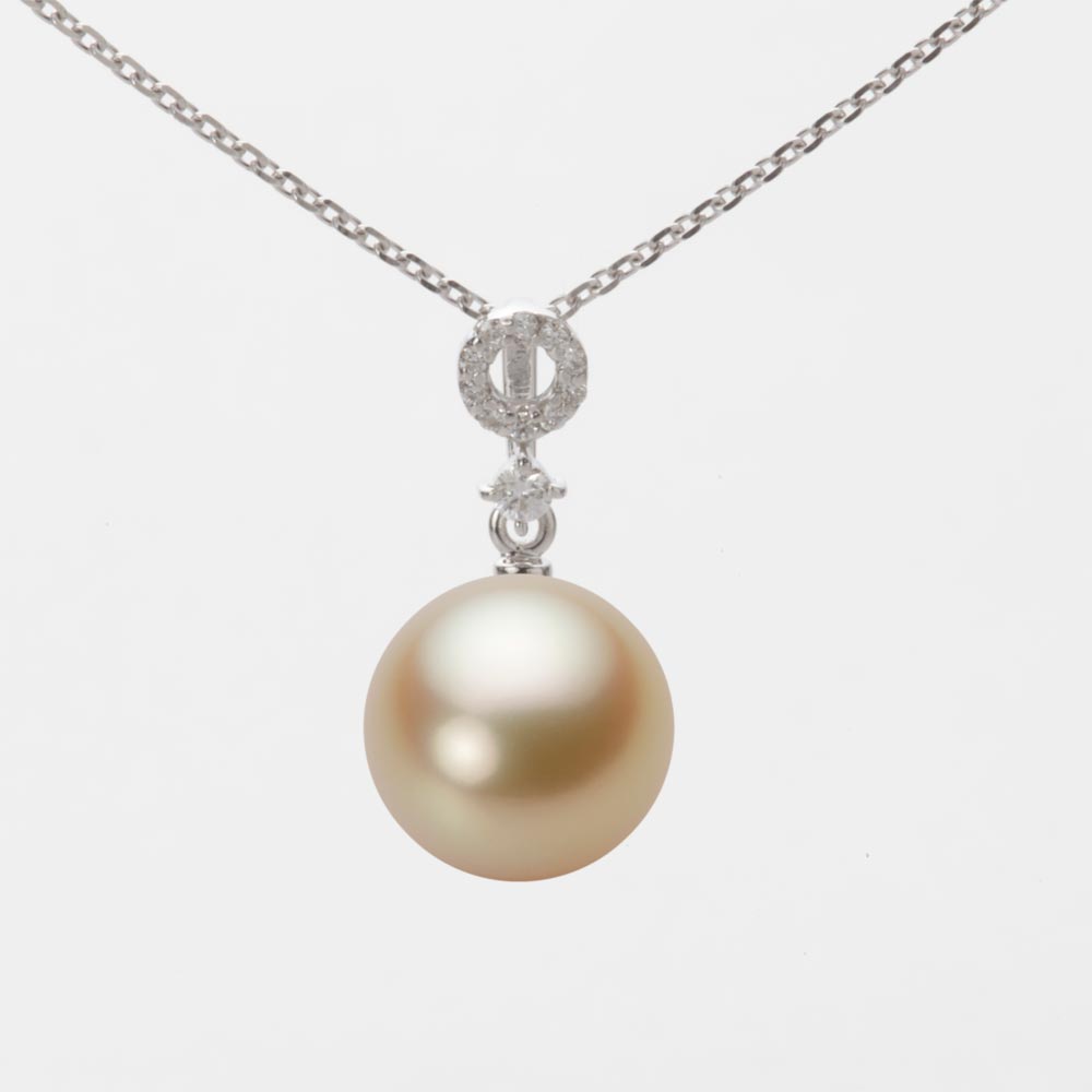 南洋真珠 パール ペンダント トップ 9mm 白蝶 真珠 ペンダント トップ K18WG ホワイトゴールド 18金 レディース NW00009R22LG01474W-T ムーンレーベル Moon Label