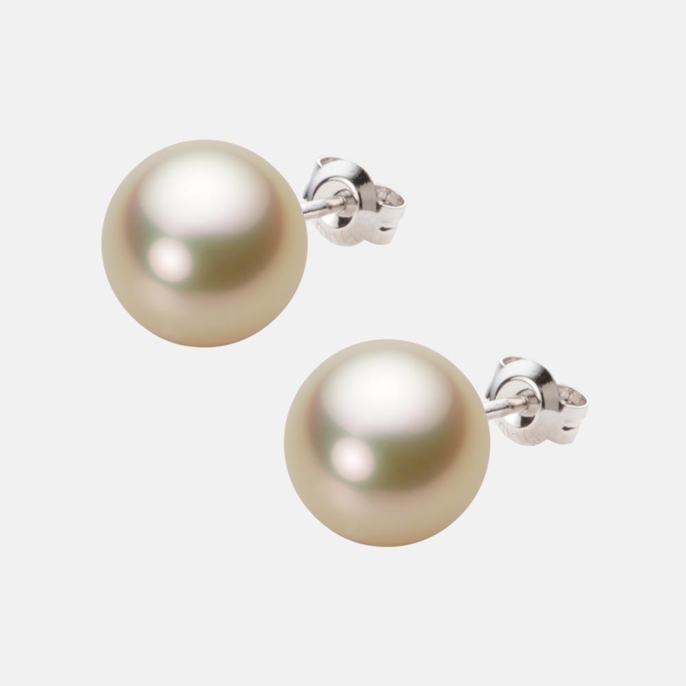 南洋真珠 パール ピアス 10mm 白蝶 真珠 ピアス K14WG ホワイトゴールド レディース NW00010R12LG0PA01W ムーンレーベル Moon Label