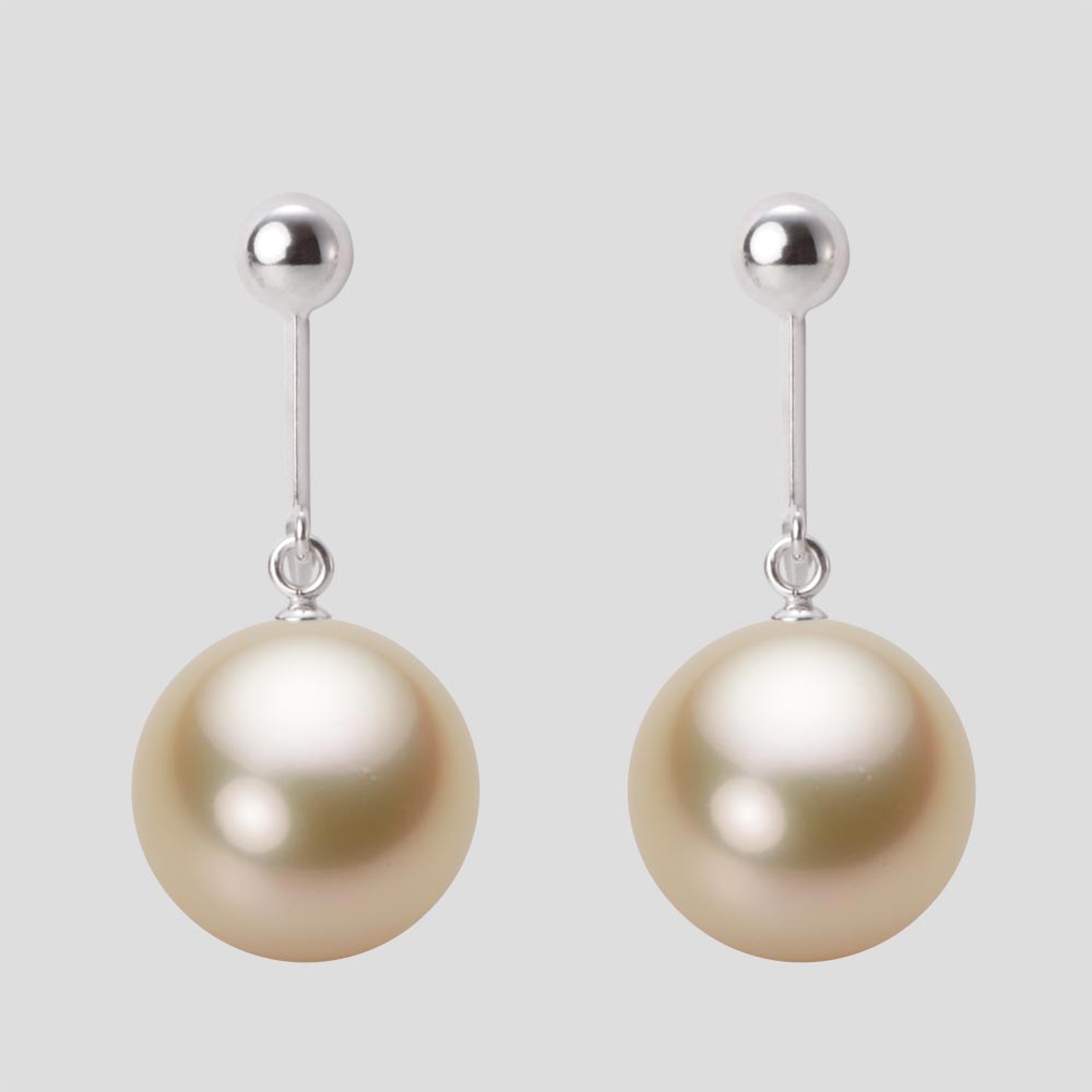 南洋真珠 パール イヤリング 11mm 白蝶 真珠 イヤリング K14WG ホワイトゴールド レディース NW00011R2..