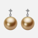 南洋真珠 パール ピアス 12mm 白蝶 真珠 ピアス K18WG ホワイトゴールド 18金 レディース NW00012R11NG0514W0 ムーンレーベル ...