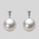 南洋真珠 パール ピアス 12mm 白蝶 真珠 ピアス K18WG ホワイトゴールド 18金 レディース NW00012R11WH0617W0 ムーンレーベル ...
