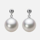 南洋真珠 パール ピアス 12mm 白蝶 真珠 ピアス PT900 プラチナ レディース NW00012R11WH0PA11P ムーンレーベル Moon Lab...
