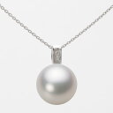 南洋真珠 パール ネックレス 一粒 12mm 白蝶 真珠 ペンダント K18WG ホワイトゴールド 18金 レディース NW00012R12WH0647W0 ム...