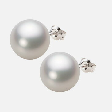 パール ピアス 12mm 白蝶 真珠 ピアス PT900 プラチナ レディース NW00012R12WH0PA08P ムーンレーベル Moon Label