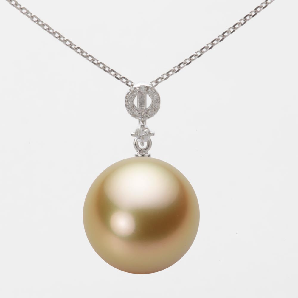 南洋真珠 パール ペンダント トップ 13mm 白蝶 真珠 ペンダント トップ K18WG ホワイトゴールド 18金 レディース NW00013R12NG01474W-T ムーンレーベル Moon Label