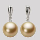 南洋真珠 パール ピアス 13mm 白蝶 真珠 ピアス K18WG ホワイトゴールド 18金 レディース NW00013R12NG0638DW ムーンレーベル ...