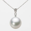 南洋真珠 パール ネックレス 一粒 13mm 白蝶 真珠 ペンダント K18WG ホワイトゴールド 18金 レディース NW00013R12WH0904W0 ム...