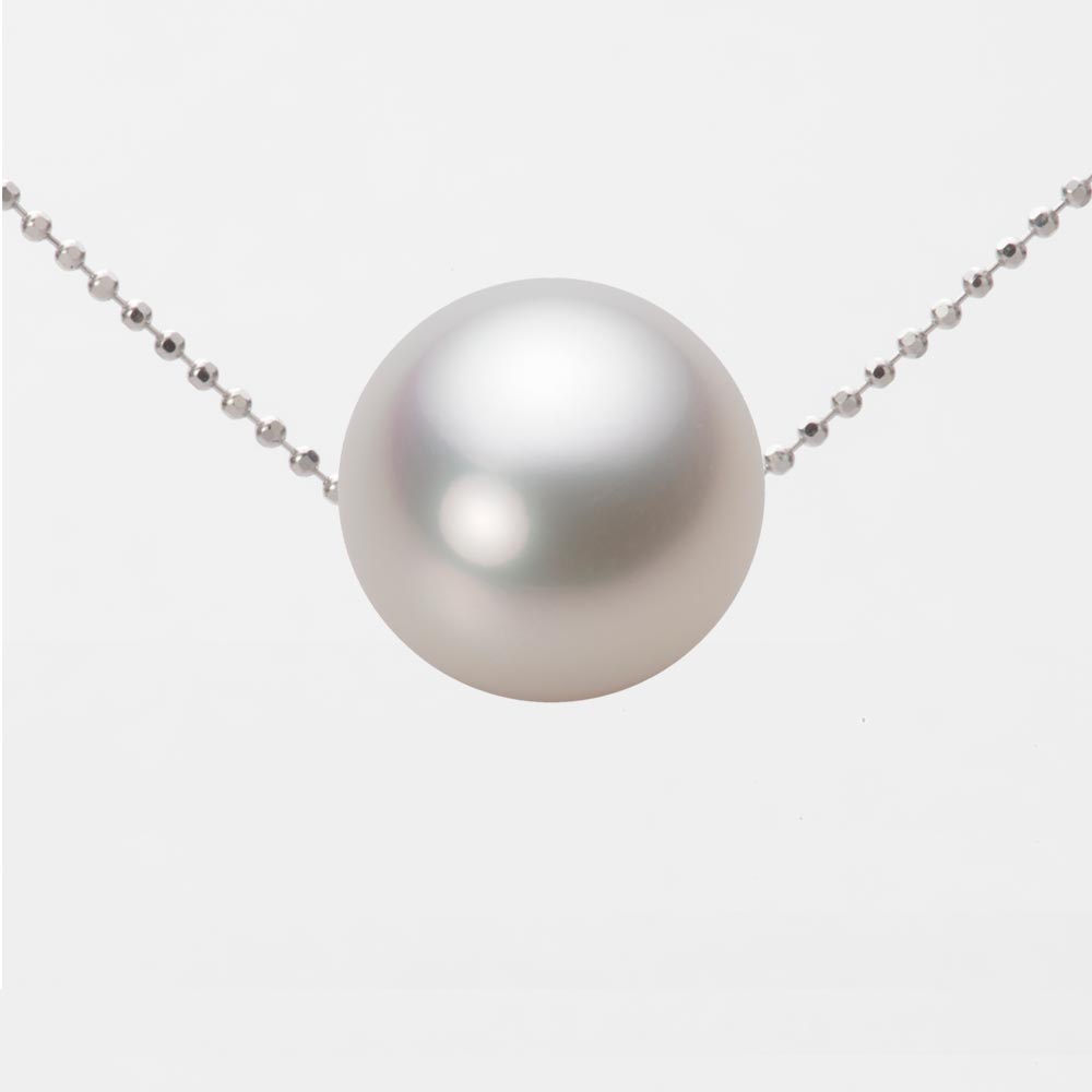 南洋真珠 パール ネックレス 一粒 13mm 白蝶 真珠 ペンダント K18WG ホワイトゴールド 18金 レディース NW00013R21WH0B01WS ムーンレーベル Moon Label(4)