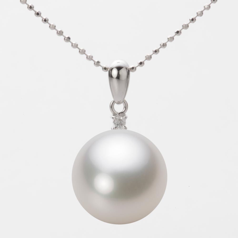 南洋真珠 パール ペンダント トップ 13mm 白蝶 真珠 ペンダント トップ K18WG ホワイトゴールド 18金 レディース NW00013R23WH0904W0-T ムーンレーベル Moon Label