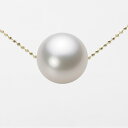 南洋真珠 パール ネックレス 一粒 13mm 白蝶 真珠 ペンダント K18 イエローゴールド 18金 レディース NW00013R23WH0B01YS ムーン...